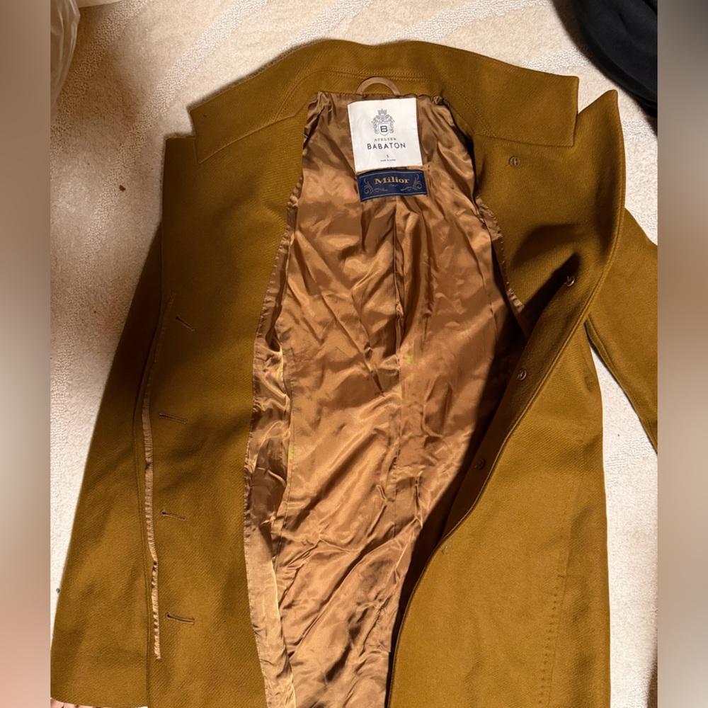 Babaton Tan Milior Coat - Button Front - Picture 2 of 3